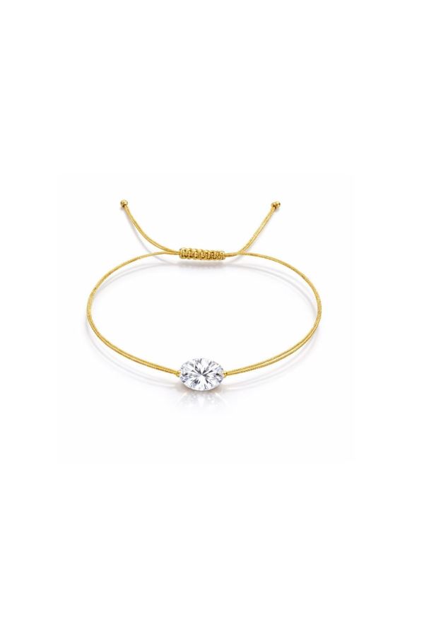  1 KARAT OVAL TEKTAŞ PIRLANTA BİLEKLİK