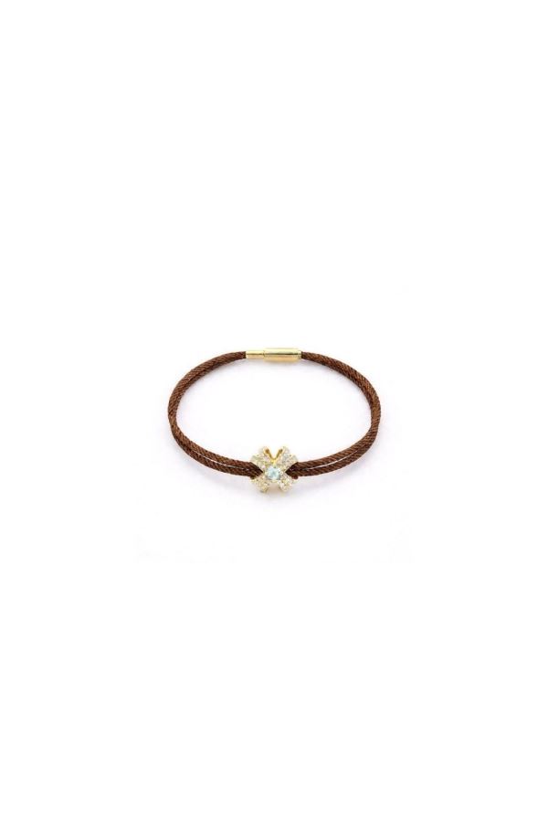  14K ALTIN KAHVE  FLEUR BİLEKLİK