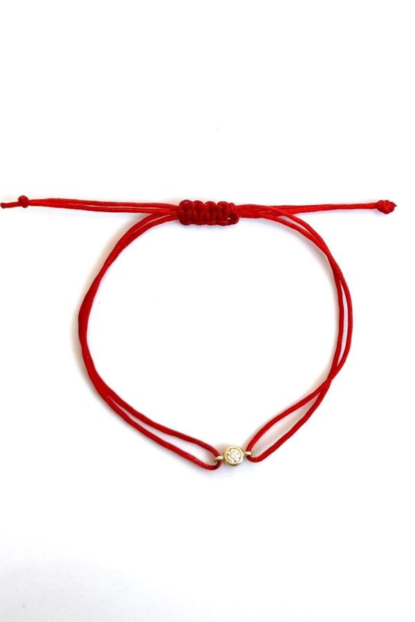  İpek İp Altın ve Pırlanta Bileklik