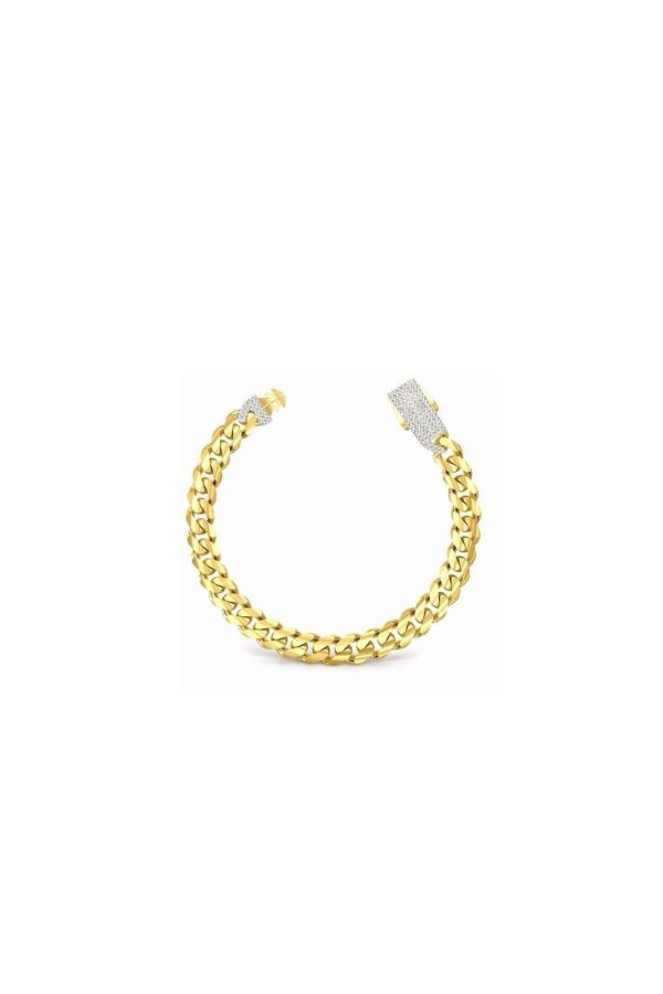 14K ALTIN GOURMET MARKA BİLEKLİK 7 MM