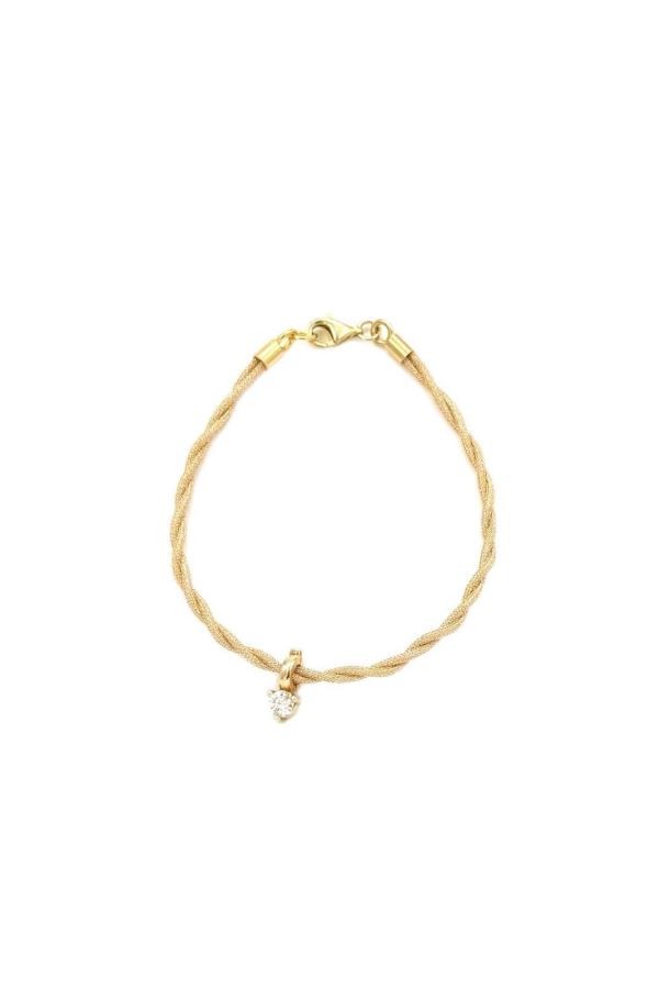  Burgulu Altın İp Tak çıkar mozanit uçlu