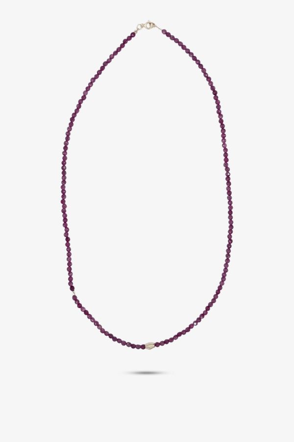  14 Ayar Altın Yakut Kolye