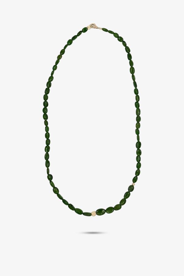  14 Ayar Altın Zümrüt Kolye