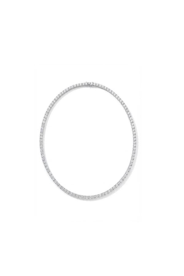  4 mm İtalyan ithal mozanit l Su Yolu Kolye