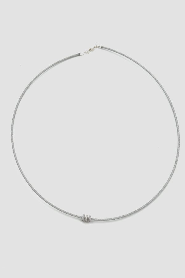  14 Ayar Altın İp Halkalı Uc Kolye