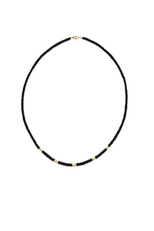  14 Ayar altın safir kolye