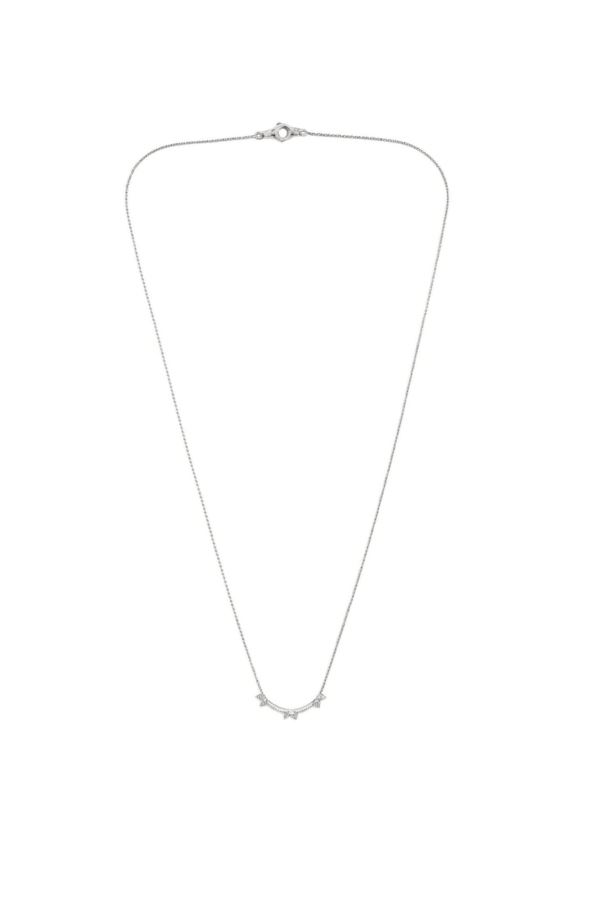  14 Ayar Altın ve Pırlanta Mekik Kolye