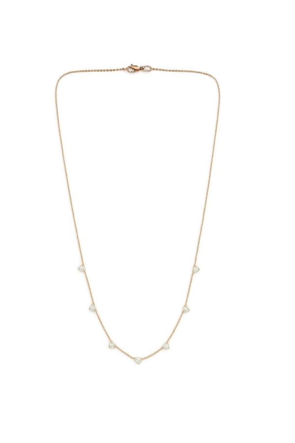  14 Ayar Altın ve Pırlanta trio kolye