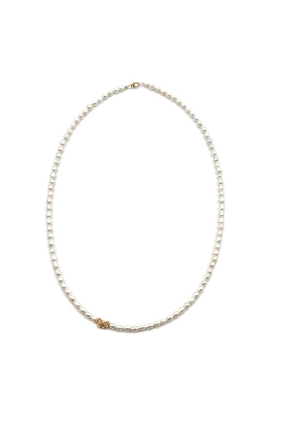  18K altın inci kolye