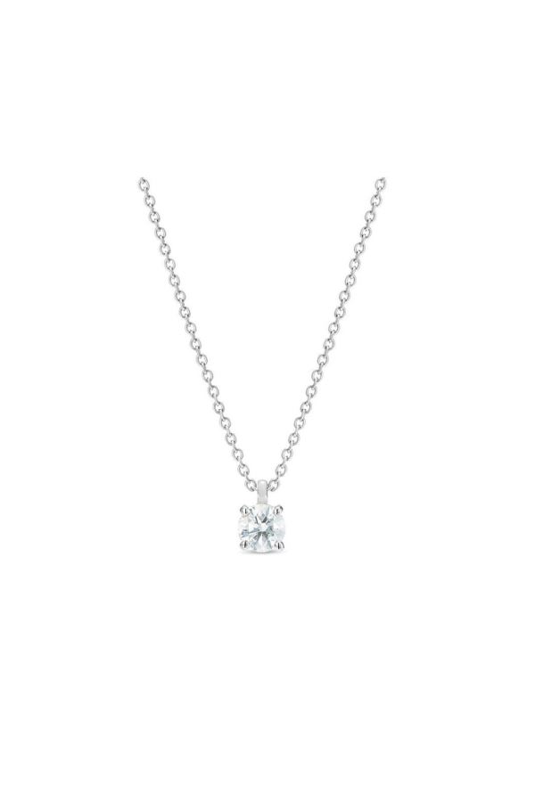  De beers  1 ct pırlanta tek taş kolye