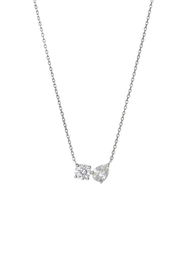  Düet pırlanta 0.35 Karat kolye