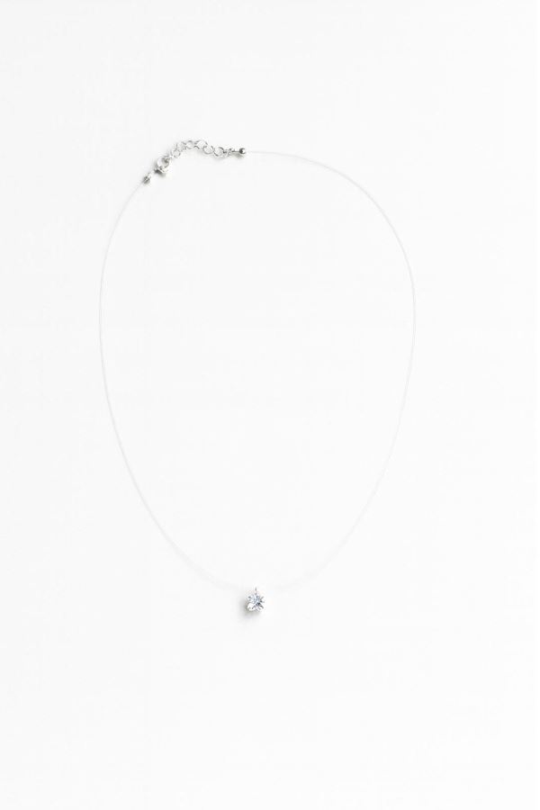  Pırlanta hayalet tektaş kolye