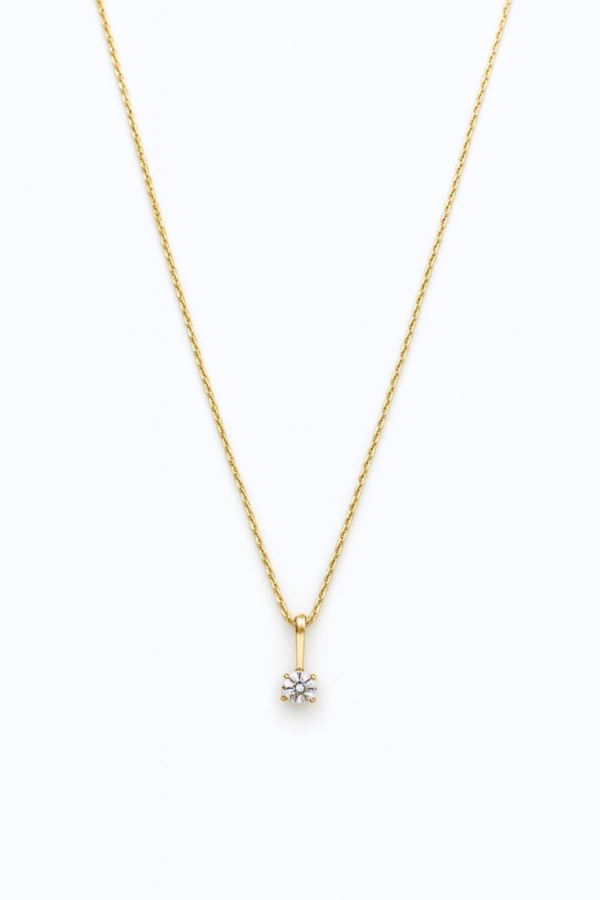  TEK TAŞ İTALYAN KOLYE