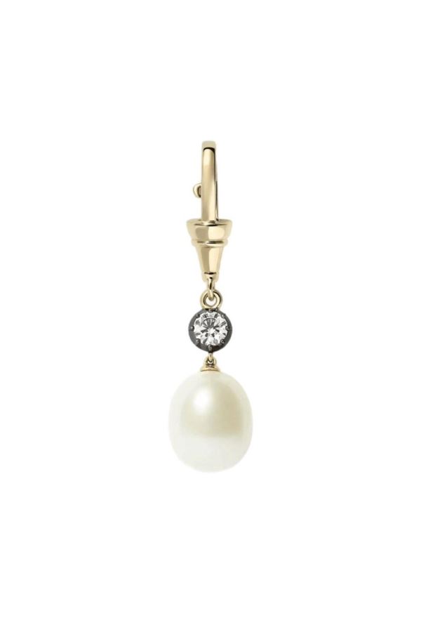  Pearl drop diamond Kolye Ucu 