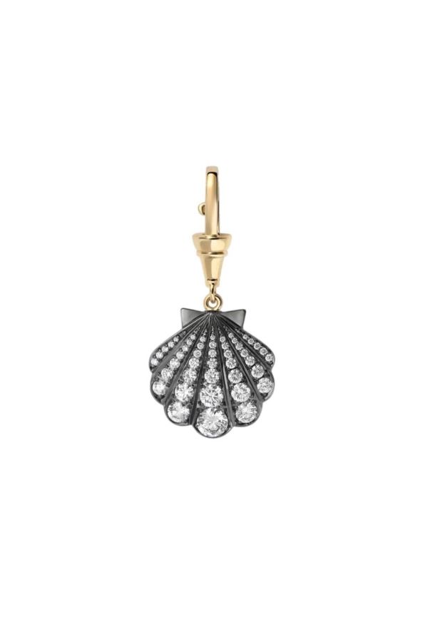  Shell Diamond pendant Kolye Ucu 