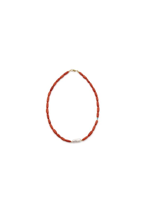  YENİ-MERCAN BAROK İNCİ KOLYE 