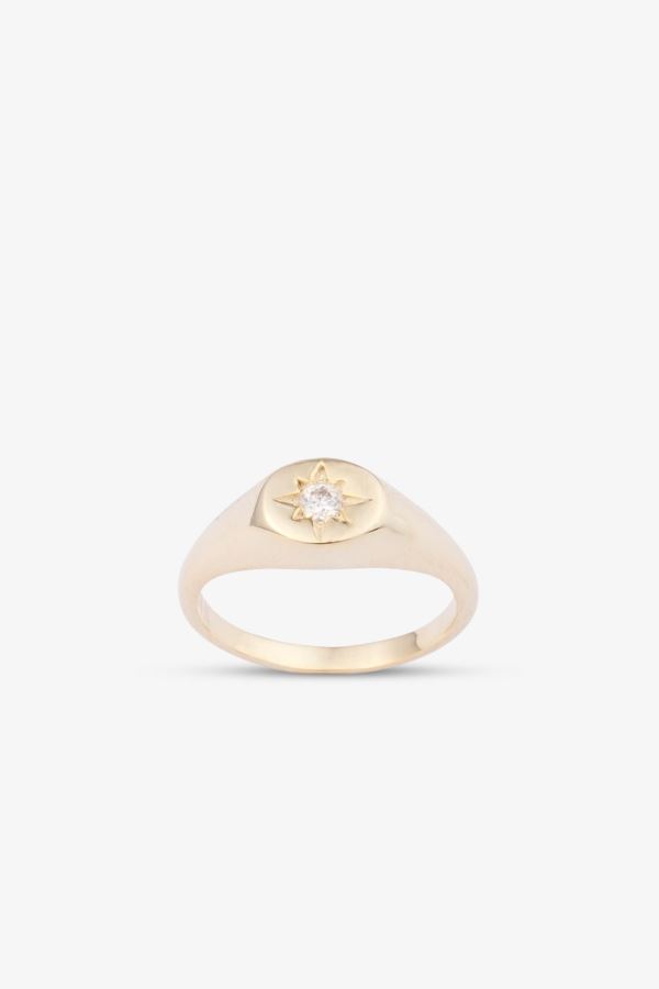  14 Ayar Altın 0.04 Carat Yüzük