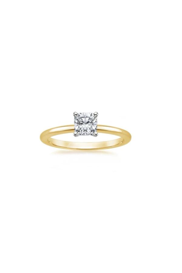  14 AYAR ALTIN 2.5 CARAT CUSHION YÜZÜK 