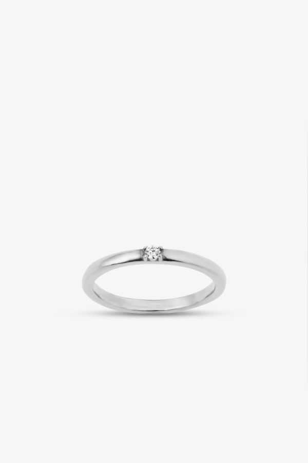  14 Ayar Altın 0,03 Carat Tek Taş Yüzük
